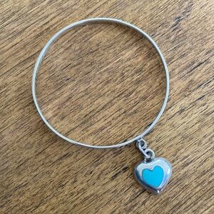 Turquoise Heart Bangle